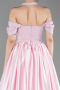 Robe De Soirée Satin Longue Poudre ABU5995