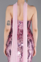 Robe de Soirée Longue Squameuse Poudre ABU6202