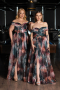 Robe De Soirée Grande Taille Longue Pelure D'oignon ABU5263