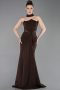 Robe De Soirée Longue Brun ABU5476