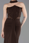 Robe De Soirée Longue Brun ABU5476