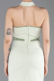 Robe De Soirée Longue Menthe ABU5476