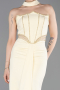 Robe De Soirée Longue Jaune ABU5476