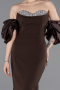 Robe de Soirée Longue Brun ABU6204