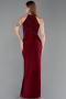 Robe de Soirée Longue Rouge Bordeaux ABU6215