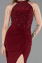Robe de Soirée Longue Rouge Bordeaux ABU6215