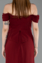Robe de Soirée Longue Rouge Bordeaux ABU6216