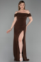 Robe de Soirée Longue Brun ABU6216