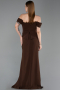 Robe de Soirée Longue Brun ABU6216