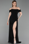 Robe de Soirée Longue Noir ABU6216
