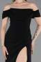 Robe de Soirée Longue Noir ABU6216