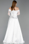 Robe de Soirée Longue Blanc ABU6219