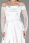 Robe de Soirée Longue Blanc ABU6219