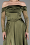 Robe de Soirée Longue Kaki ABU6219