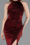 Robe de Cérémonie Midi Rouge Bordeaux ABK2635