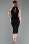 Robe de Cérémonie Midi Noir ABK2635