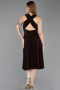 Robe de Cérémonie Midi Brun ABK2636