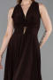 Robe de Cérémonie Midi Brun ABK2636