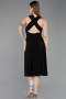 Robe de Cérémonie Midi Noir ABK2636