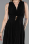 Robe de Cérémonie Midi Noir ABK2636