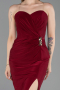 Robe de Cérémonie Midi Rouge Bordeaux ABK2637
