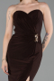 Robe de Cérémonie Midi Brun ABK2637