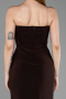 Robe de Cérémonie Midi Brun ABK2637