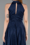 Robe de Cérémonie Midi Bleu Marine ABK2638