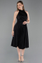 Robe de Cérémonie Midi Noir ABK2638