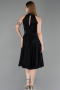 Robe de Cérémonie Midi Noir ABK2638