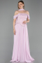 Robe de Soirée Longue Mousseline Poudre ABU6221