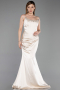 Robe Queue de Poisson Satin Longue ABU6109