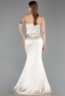 Robe Queue de Poisson Satin Longue ABU6109