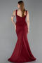 Robe de Soirée Longue Rouge Bordeaux ABU6225