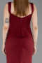 Robe de Soirée Longue Rouge Bordeaux ABU6225