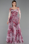 Robe de Soirée Longue Rouge ABU6226