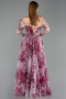 Robe de Soirée Longue Rouge ABU6226