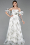 Robe de Soirée Longue Kaki ABU6228