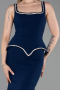 Robe de Soirée Grande Taille Longue Bleu Marine ABU6248