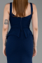 Robe de Soirée Grande Taille Longue Bleu Marine ABU6248