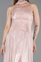 Robe de Soirée Longue Mousseline Poudre ABU6233