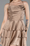 Robe de Cérémonie Courte Satin Cuivre ABK2640