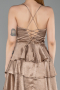 Robe de Cérémonie Courte Satin Cuivre ABK2640
