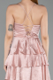 Robe de Cérémonie Courte Satin Poudre ABK2640