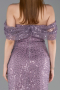 Robe de Soirée Longue Squameuse Lavande ABU6237