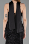 Robe de Soirée Longue Perlé Noir ABU6238
