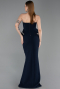 Robe de Soirée Longue Bleu Marine ABU6239