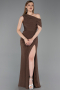 Robe de Soirée Longue Brun ABU6240