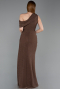 Robe de Soirée Longue Brun ABU6240