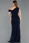 Robe de Soirée Longue Bleu Marine ABU6240
